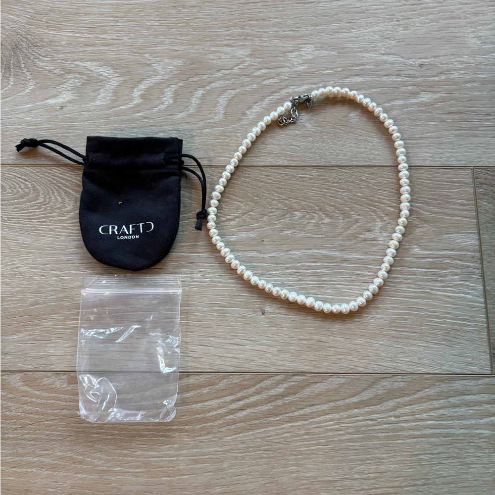 Craftd Cream Pearl Necklace